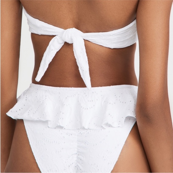 Montce White Eyelet Strapless Bikini - Picture 2 of 5